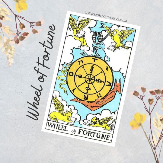Wheel of Fortune Tarot Card Meaning Major Arcana Light of Twelve Light Of Twelve