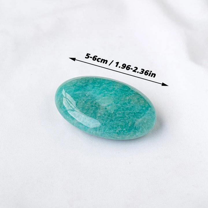 Amazonite Palm Stones – Communication, Courage & Harmony - Light Of Twelve