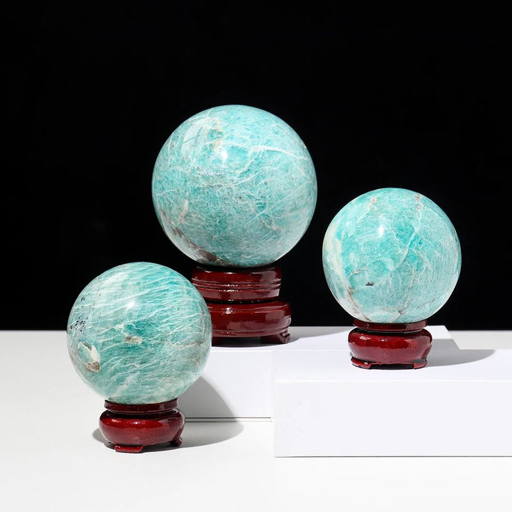 Amazonite Spheres – Harmony, Communication & Calm Energy - Light Of Twelve