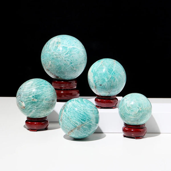 Amazonite Spheres – Harmony, Communication & Calm Energy - Light Of Twelve