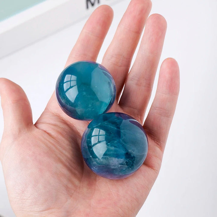 Blue Fluorite Crystal Balls – Clarity, Calm, and Spiritual Connection - Light Of Twelve