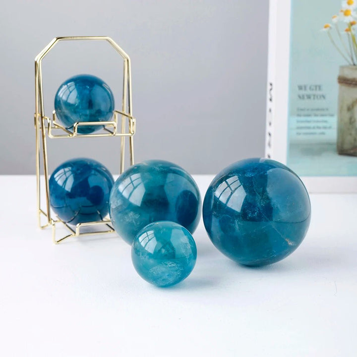 Blue Fluorite Crystal Balls – Clarity, Calm, and Spiritual Connection - Light Of Twelve