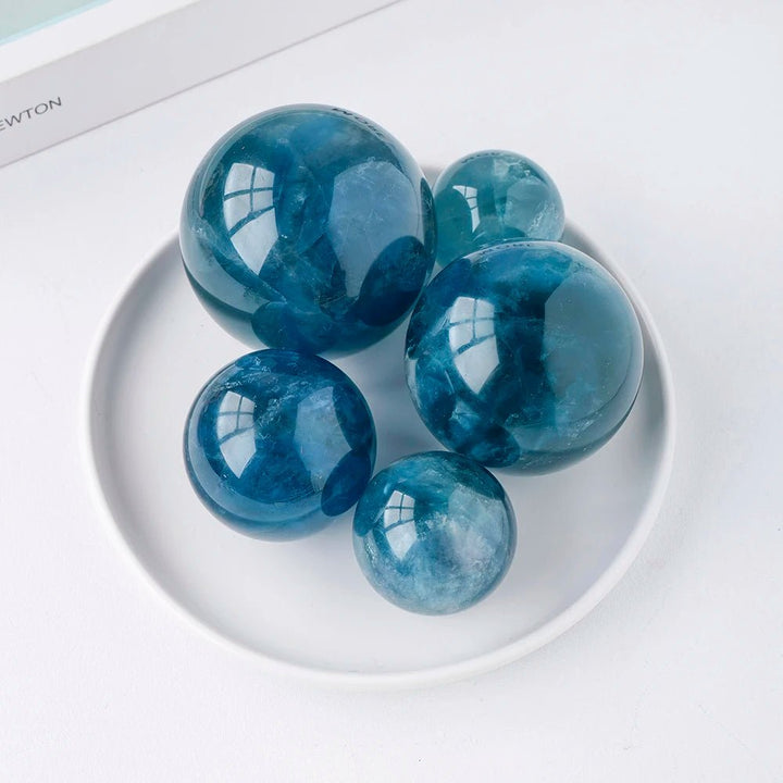 Blue Fluorite Crystal Balls – Clarity, Calm, and Spiritual Connection - Light Of Twelve