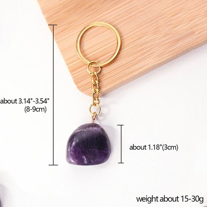 Crystal Gemstone Keychains – Stylish, Healing Energy On - the - Go - Light Of Twelve