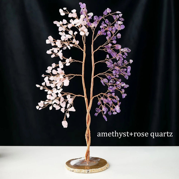 Crystal Gemstone Trees (Citrine, Rose Quartz, Amethyst, Aventurine) - Light Of Twelve