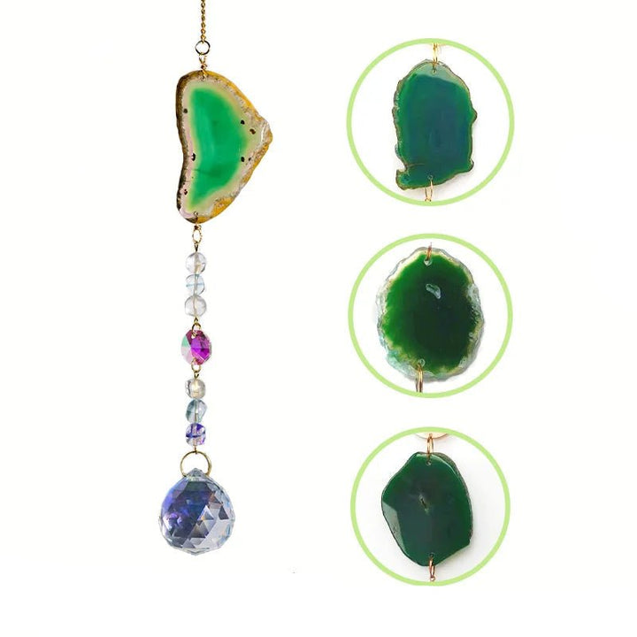 Dyed Agate Suncatchers – Captivating Colors and Natural Elegance - Light Of Twelve