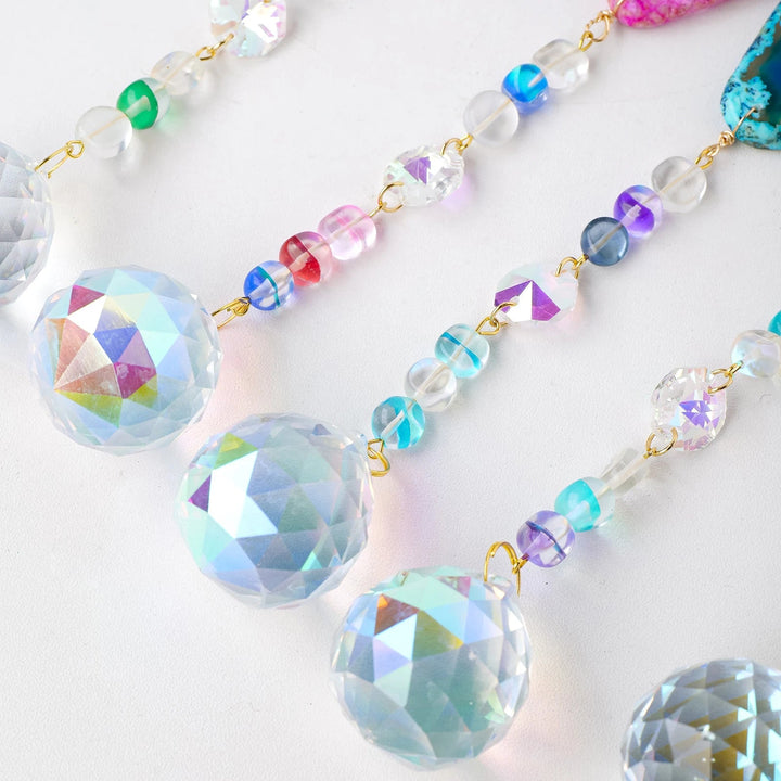 Dyed Agate Suncatchers – Captivating Colors and Natural Elegance - Light Of Twelve