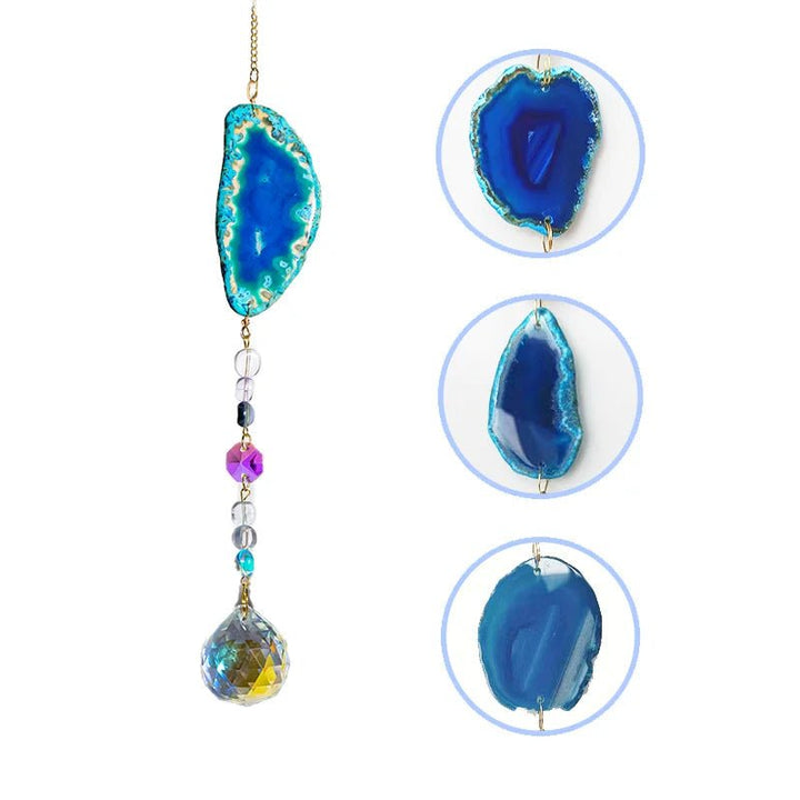 Dyed Agate Suncatchers – Captivating Colors and Natural Elegance - Light Of Twelve