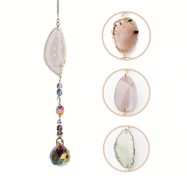 Dyed Agate Suncatchers – Captivating Colors and Natural Elegance - Light Of Twelve