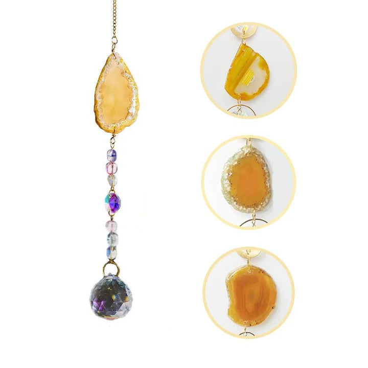 Dyed Agate Suncatchers – Captivating Colors and Natural Elegance - Light Of Twelve