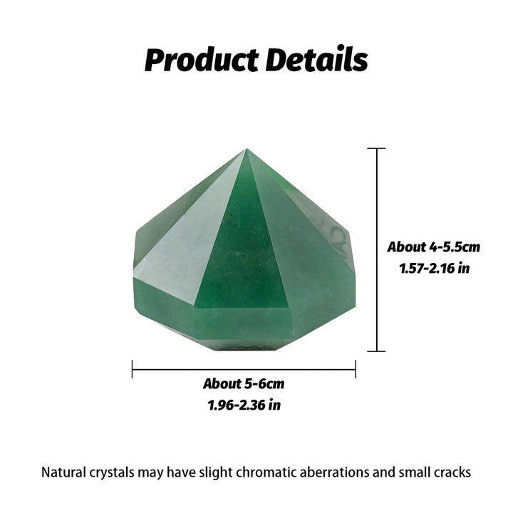 Green Aventurine Pyramids - Unlock Prosperity and Balance with the Energy of Nature - Light Of Twelve