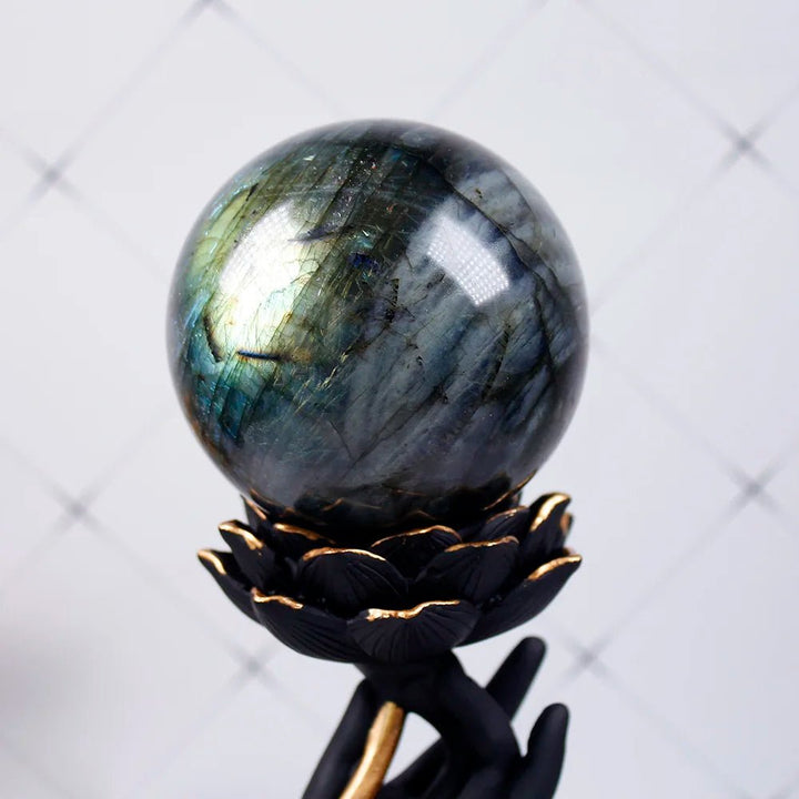 Labradorite Sphere - Channel the Mystical Energy of Transformation and Intuition - Light Of Twelve