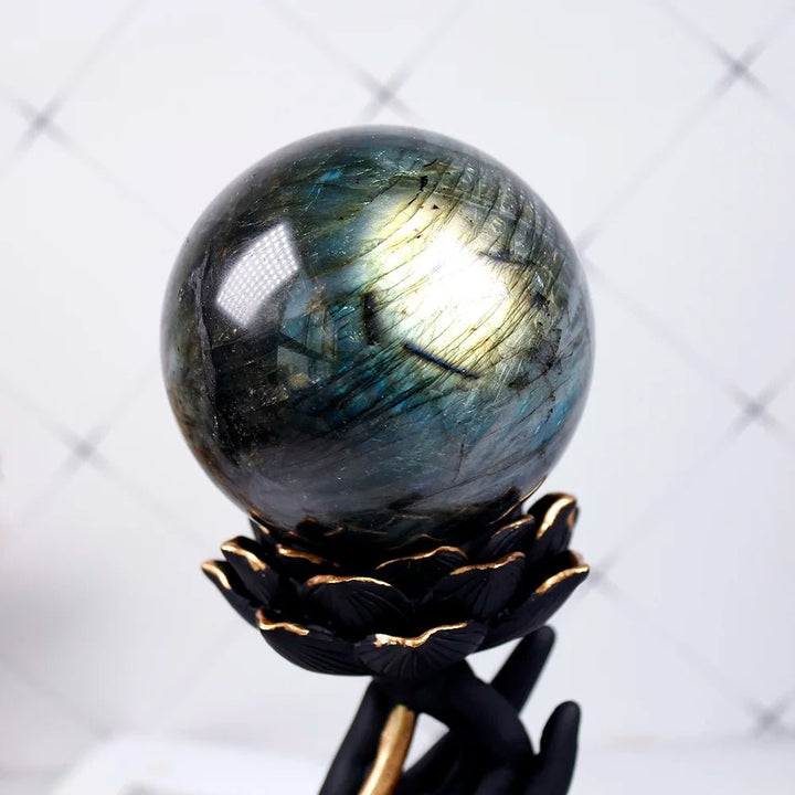 Labradorite Sphere - Channel the Mystical Energy of Transformation and Intuition - Light Of Twelve