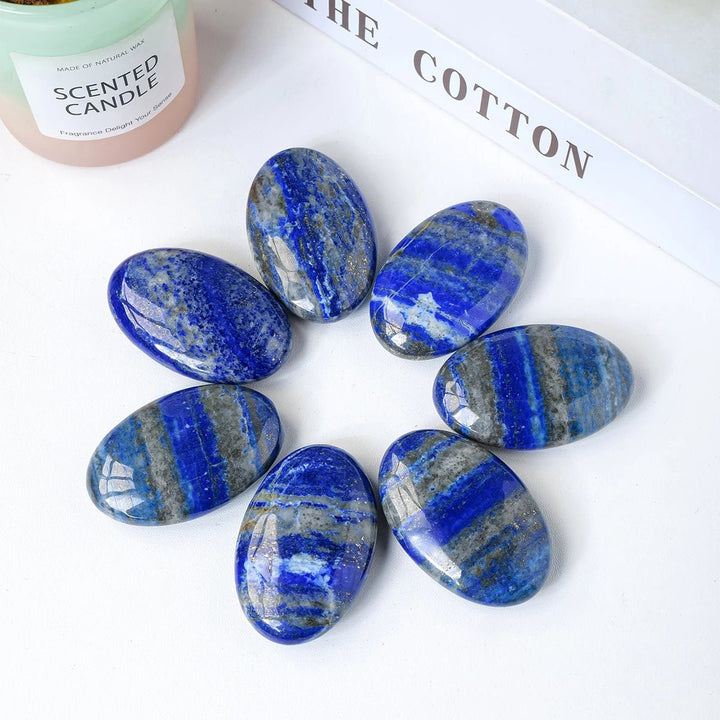 Lapis Lazuli Palm Stones – Wisdom, Inner Truth & Communication - Light Of Twelve