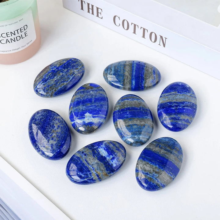 Lapis Lazuli Palm Stones – Wisdom, Inner Truth & Communication - Light Of Twelve