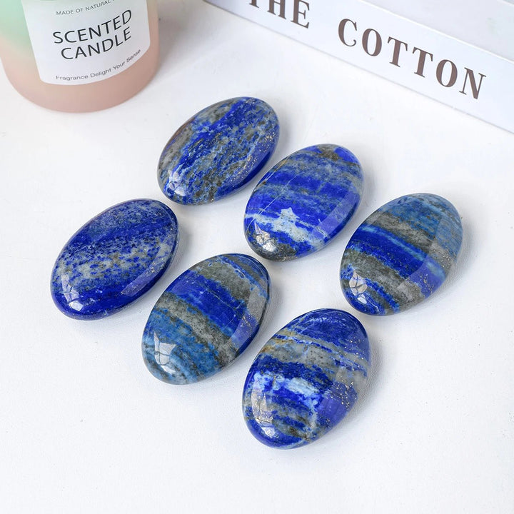 Lapis Lazuli Palm Stones – Wisdom, Inner Truth & Communication - Light Of Twelve