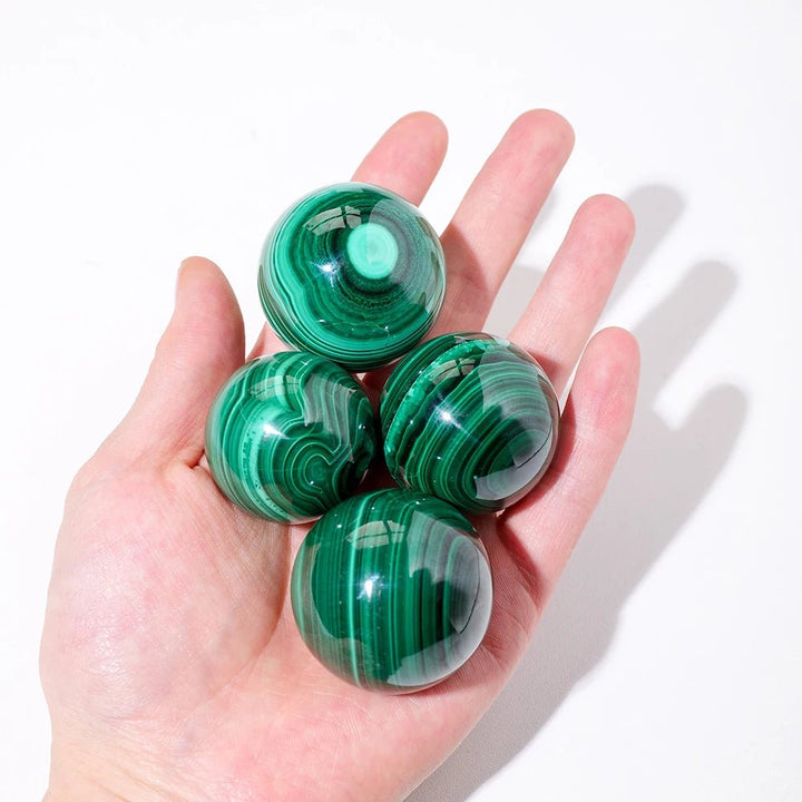 Malachite Spheres – Transformation, Protection & Healing Energy - Light Of Twelve