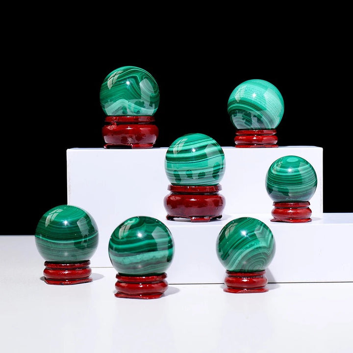 Malachite Spheres – Transformation, Protection & Healing Energy - Light Of Twelve