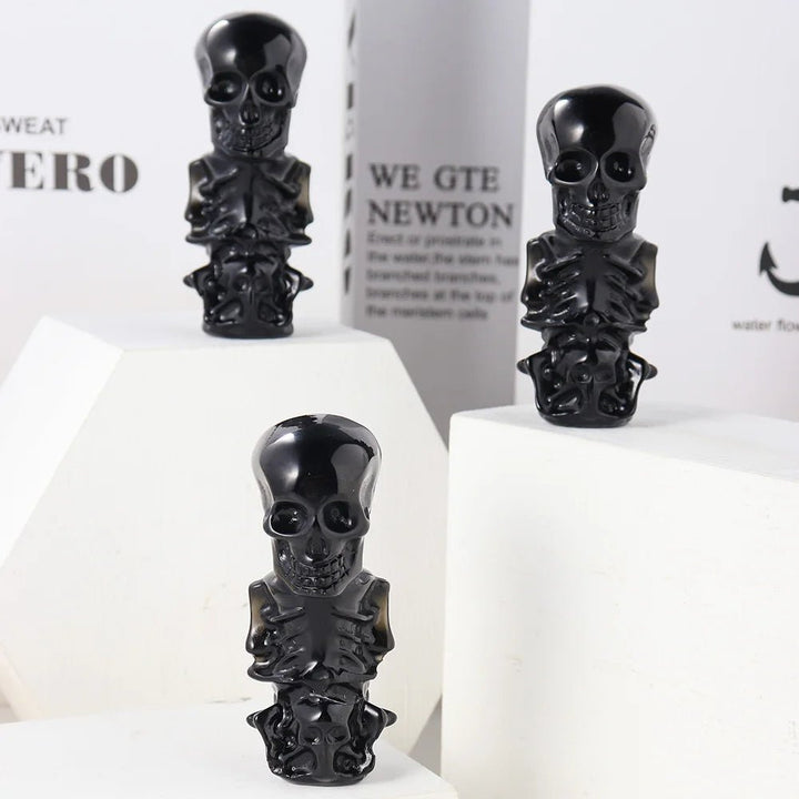 Obsidian Skeletons - Mystical Powers of Transformation and Protection - Light Of Twelve