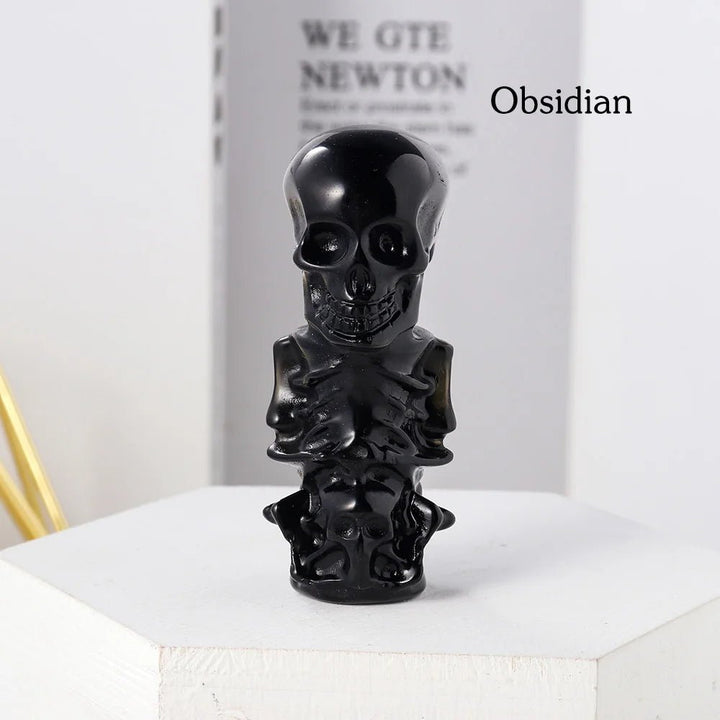 Obsidian Skeletons - Mystical Powers of Transformation and Protection - Light Of Twelve