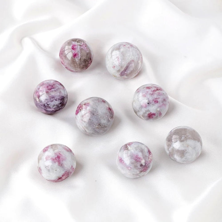 Plum Tourmaline Spheres – Love, Protection & Emotional Healing - Light Of Twelve