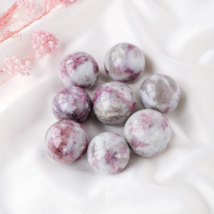 Plum Tourmaline Spheres – Love, Protection & Emotional Healing - Light Of Twelve