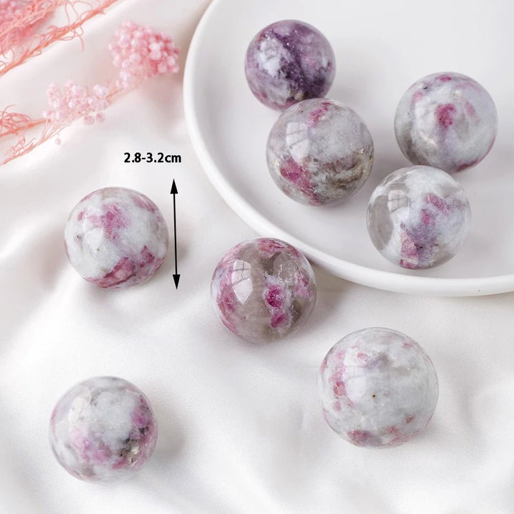 Plum Tourmaline Spheres – Love, Protection & Emotional Healing - Light Of Twelve