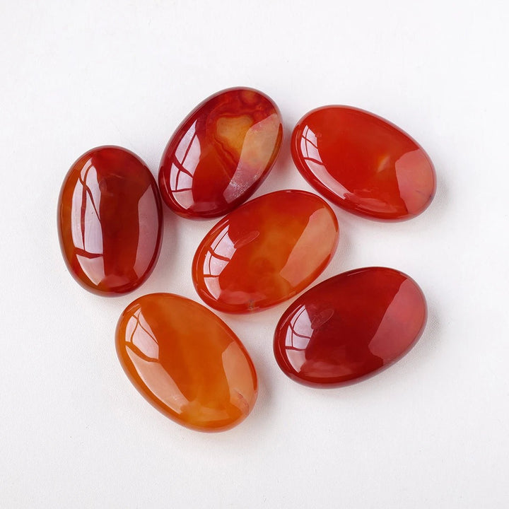 Red Agate Worry Stones – Energy, Passion & Emotional Stability - Light Of Twelve