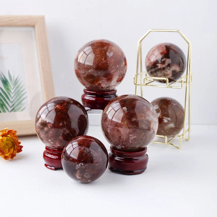 Red Lepidolite Spheres – Passion, Emotional Healing & Confidence - Light Of Twelve