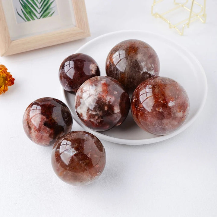 Red Lepidolite Spheres – Passion, Emotional Healing & Confidence - Light Of Twelve