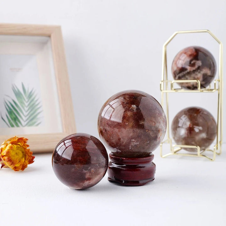 Red Lepidolite Spheres – Passion, Emotional Healing & Confidence - Light Of Twelve