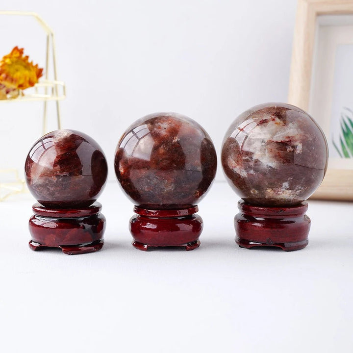 Red Lepidolite Spheres – Passion, Emotional Healing & Confidence - Light Of Twelve