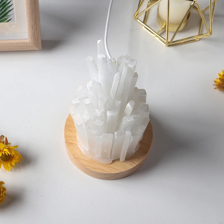 Selenite Lamp - Illuminate Your Space with Calming, Cleansing Light - Light Of Twelve