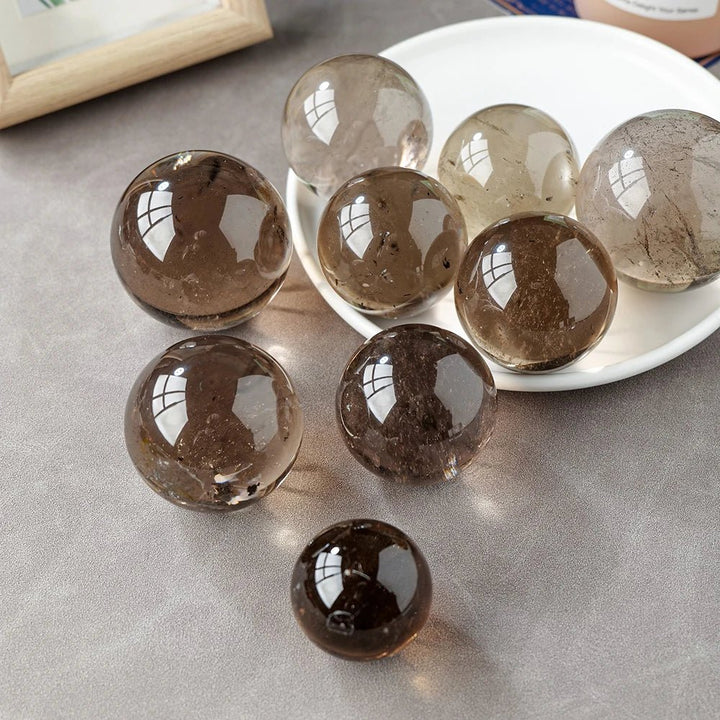 Smokey Quartz Crystal Balls – Grounding, Protection, and Emotional Clarity - Light Of Twelve