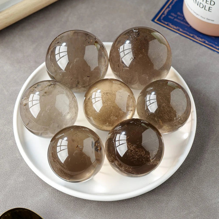 Smokey Quartz Crystal Balls – Grounding, Protection, and Emotional Clarity - Light Of Twelve