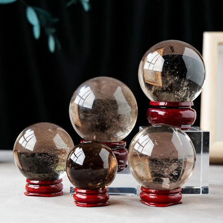 Smokey Quartz Crystal Balls – Grounding, Protection, and Emotional Clarity - Light Of Twelve