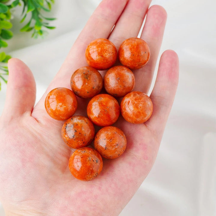 Sunstone Spheres - Embrace Joy, Vitality, and Positive Energy with Radiant Warmth - Light Of Twelve