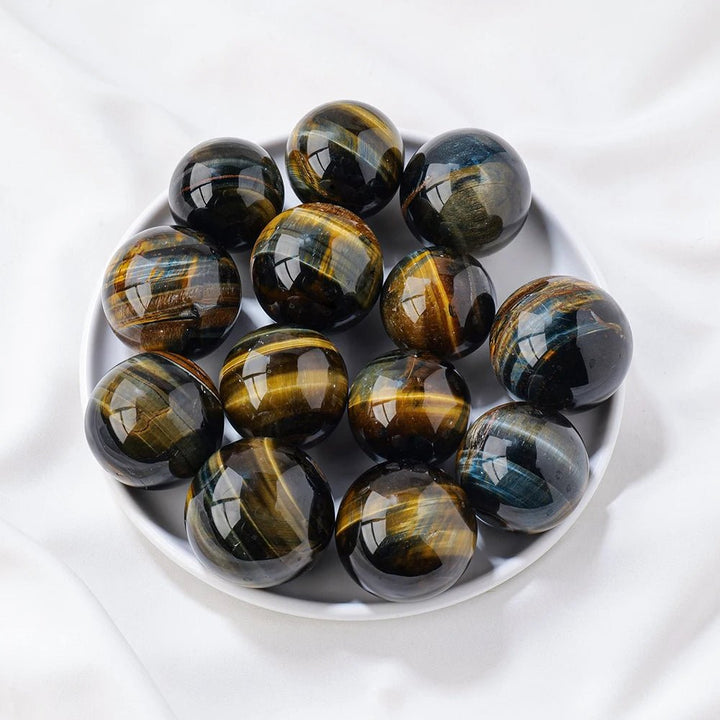 Tiger’s Eye Spheres - Channel Strength, Protection, and Confidence with Bold Energy - Light Of Twelve