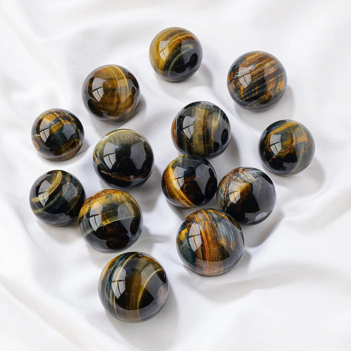 Tiger’s Eye Spheres - Channel Strength, Protection, and Confidence with Bold Energy - Light Of Twelve