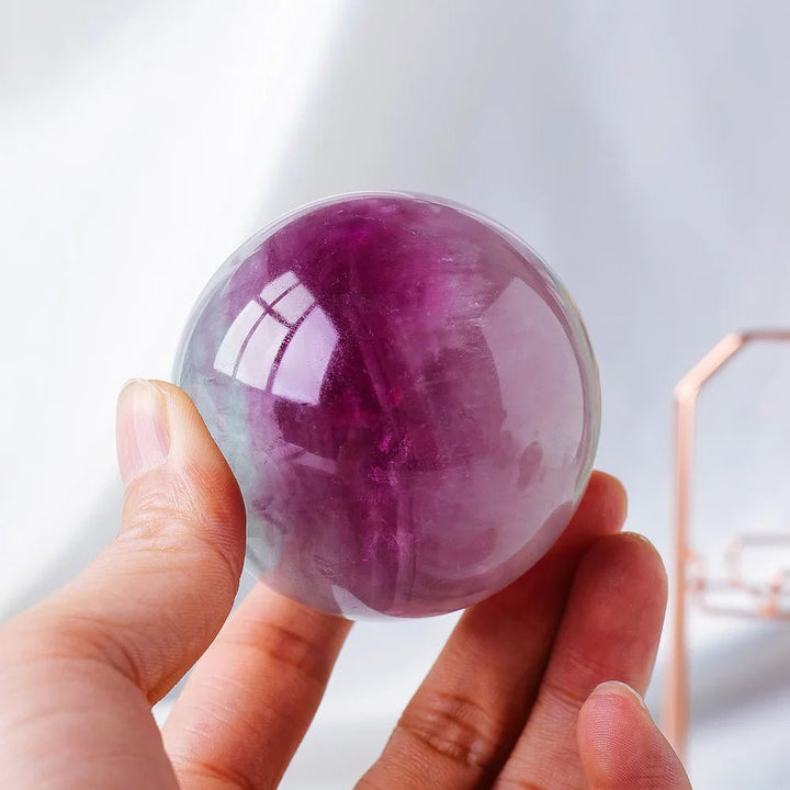 Watermelon Fluorite Crystal Balls – Balance, Joy & Spiritual Growth - Light Of Twelve