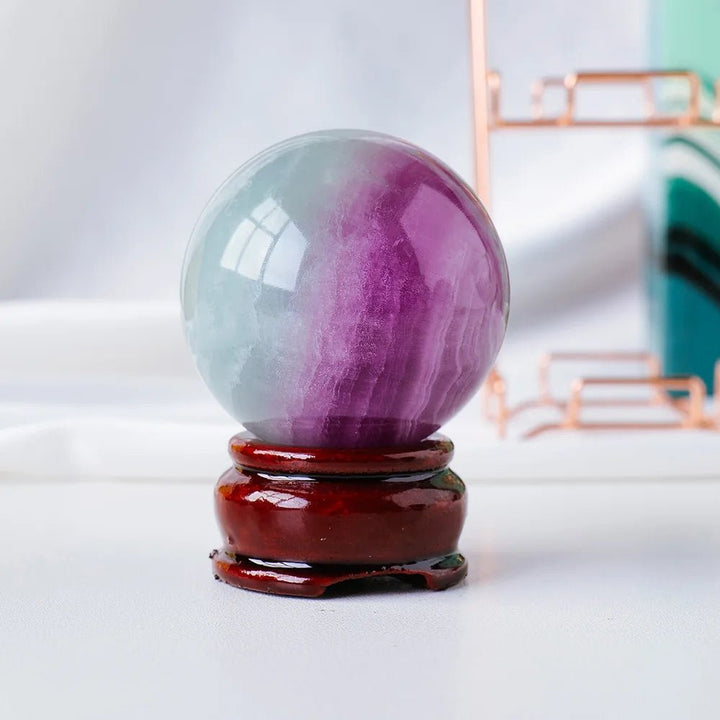 Watermelon Fluorite Crystal Balls – Balance, Joy & Spiritual Growth - Light Of Twelve