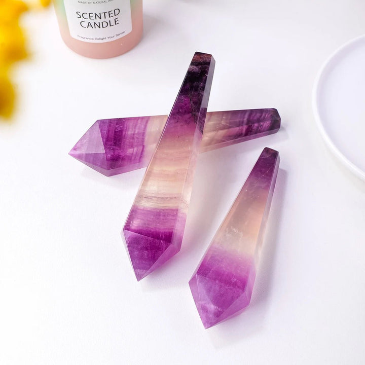 Watermelon Fluorite Wand - Channel Clarity and Transformation with Elegant Energy - Light Of Twelve