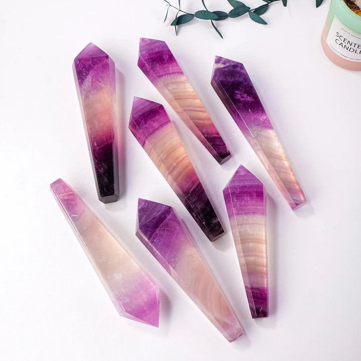 Watermelon Fluorite Wand - Channel Clarity and Transformation with Elegant Energy - Light Of Twelve