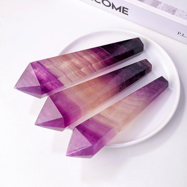 Watermelon Fluorite Wand - Channel Clarity and Transformation with Elegant Energy - Light Of Twelve