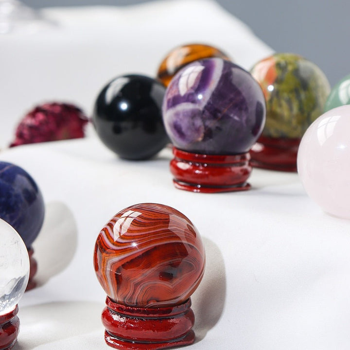 9 Crystal Ball Gift Set – Healing, Balance & Clarity - Light Of Twelve