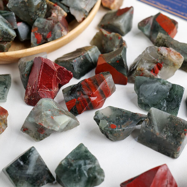 Raw Bloodstone Specimens - Potent Energy & Natural Beauty