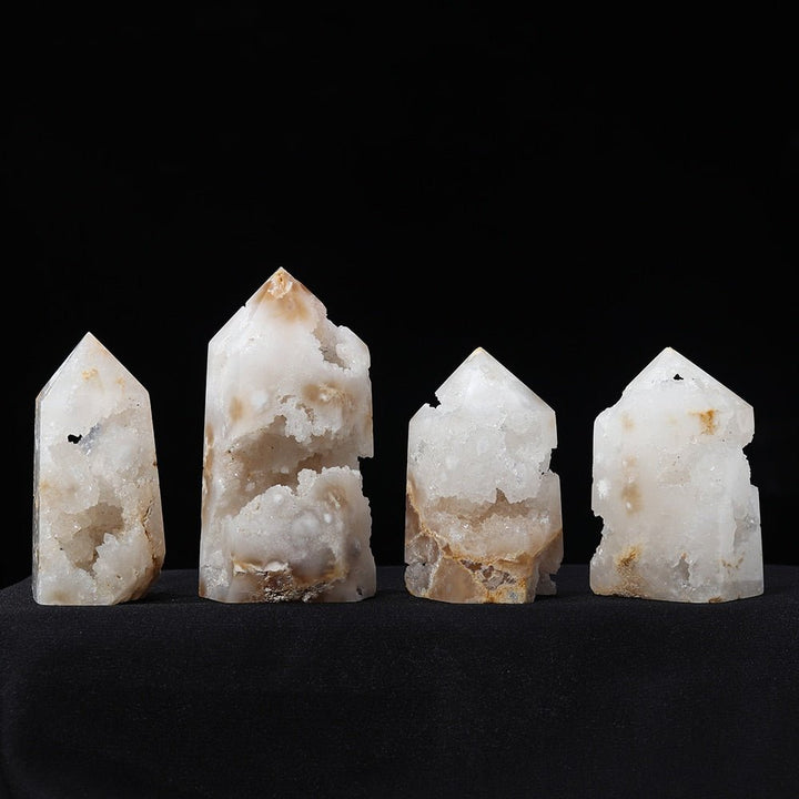 Agate Geode Towers - Majestic Beauty & Grounding Energies for Your Sacred Space - Light Of Twelve