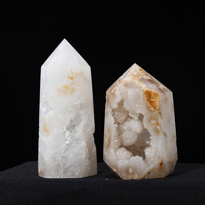 Agate Geode Towers - Majestic Beauty & Grounding Energies for Your Sacred Space - Light Of Twelve