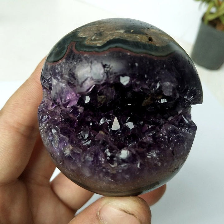 Amethyst Geode Spheres - Light Of Twelve