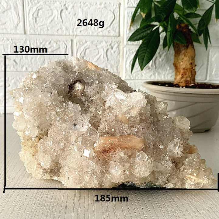 Apophyllite & Orange Zeolite Crystals - Light Of Twelve